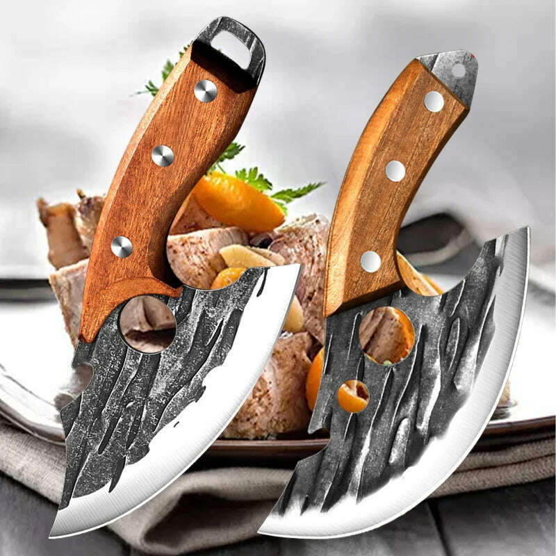 Stainless Steel Kitchen Meat Cleaver Butcher Peeling Boning Knife Fish Fillet Knife Vegetable and Fruit Slicing Knife - KIMLUD