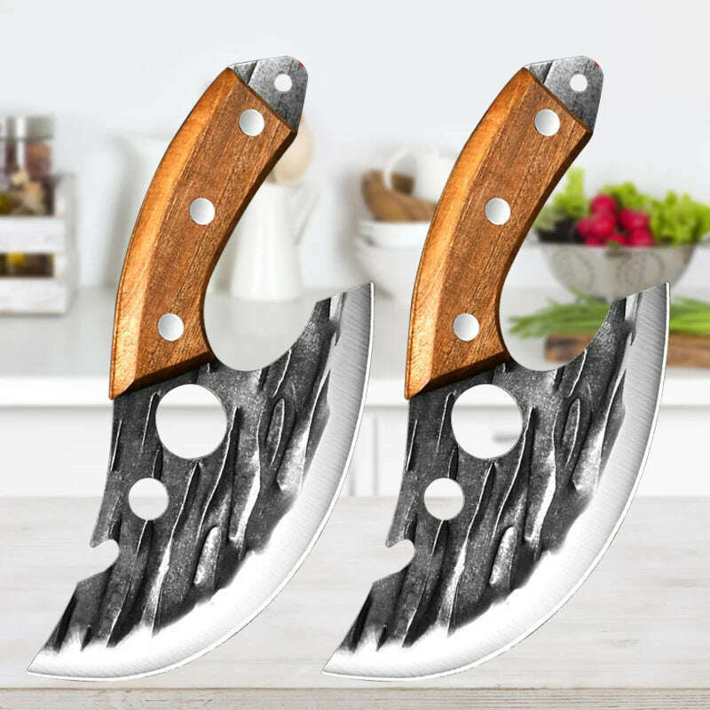 KIMLUD, Stainless Steel Kitchen Meat Cleaver Butcher Peeling Boning Knife Fish Fillet Knife Vegetable and Fruit Slicing Knife, A2pcs, KIMLUD APPAREL - Womens Clothes