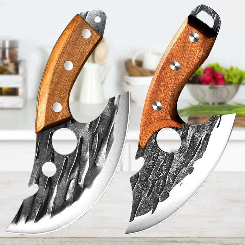 KIMLUD, Stainless Steel Kitchen Meat Cleaver Butcher Peeling Boning Knife Fish Fillet Knife Vegetable and Fruit Slicing Knife, AB2pcs, KIMLUD APPAREL - Womens Clothes