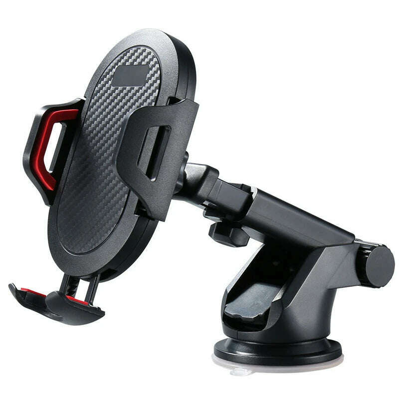 KIMLUD, Sucker Car Phone Holder Mount Stand GPS Telefon Mobile Cell Support For iPhone 13 12 11 Pro Max X 7 8 Xiaomi Huawei Samsung, Red Sucker Type, KIMLUD APPAREL - Womens Clothes