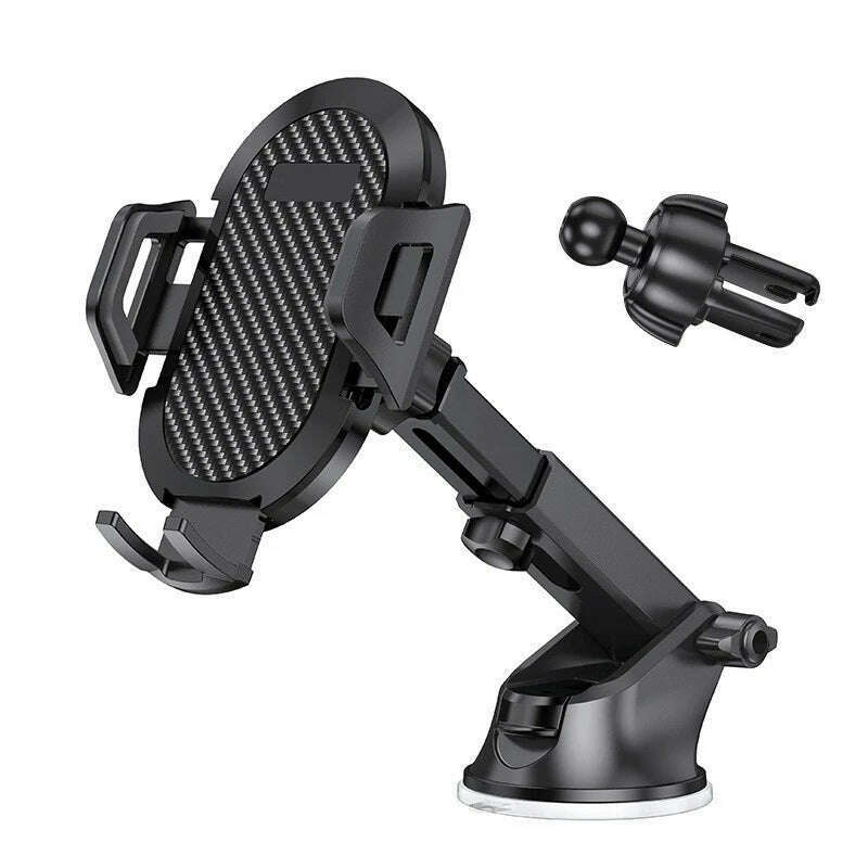 KIMLUD, Sucker Car Phone Holder Mount Stand GPS Telefon Mobile Cell Support For iPhone 13 12 11 Pro Max X 7 8 Xiaomi Huawei Samsung, One Pack Two Uses, KIMLUD APPAREL - Womens Clothes