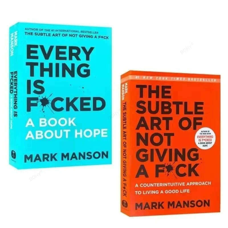 KIMLUD, The Subtle Art of Not Giving A F*ck / Every Thing Is F*cked By Mark Manson Self Management Stress Relief Book, KIMLUD Womens Clothes