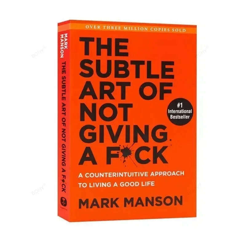 KIMLUD, The Subtle Art of Not Giving A F*ck / Every Thing Is F*cked By Mark Manson Self Management Stress Relief Book, The subtle, KIMLUD APPAREL - Womens Clothes