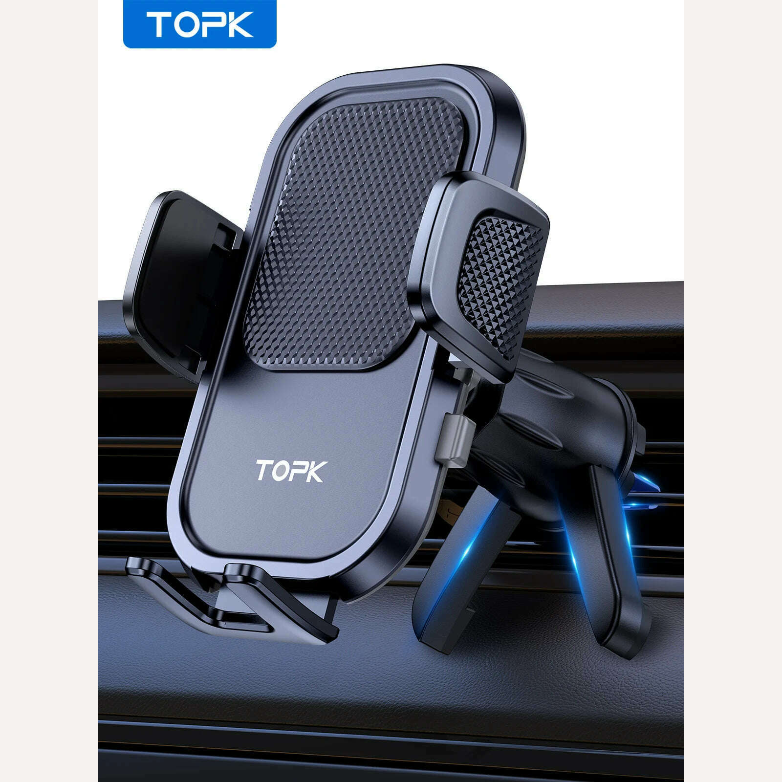 TOPK Universal Car Phone Holder Gravity Car Holder For Phone In Car Air Vent Clip Mount Smartphone Holder - KIMLUD