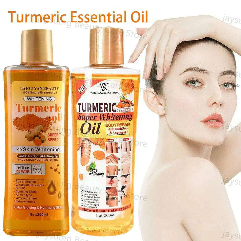 KIMLUD, Turmeric Essential Oil For Face & Body Moisturizing Hydrating Natural Essential Oil Face Care Smoothing Skin Care 200ml, KIMLUD Womens Clothes