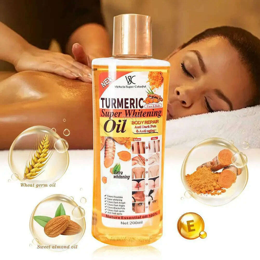 KIMLUD, Turmeric Essential Oil For Face & Body Moisturizing Hydrating Natural Essential Oil Face Care Smoothing Skin Care 200ml, KIMLUD Womens Clothes