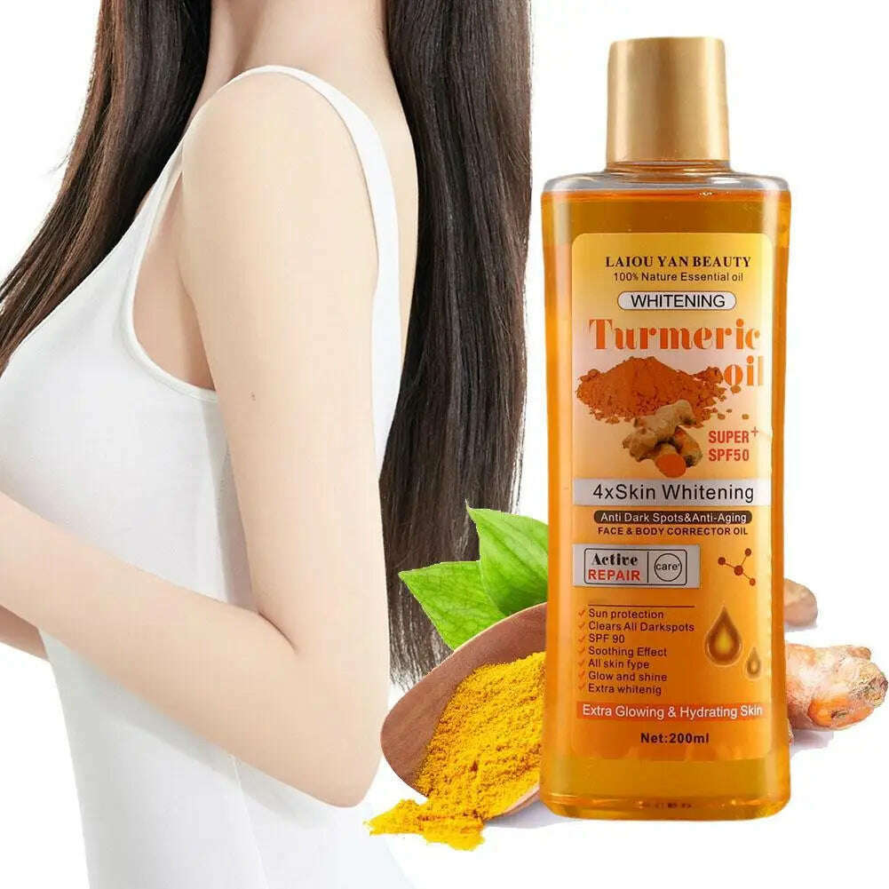 KIMLUD, Turmeric Essential Oil For Face & Body Moisturizing Hydrating Natural Essential Oil Face Care Smoothing Skin Care 200ml, KIMLUD Womens Clothes