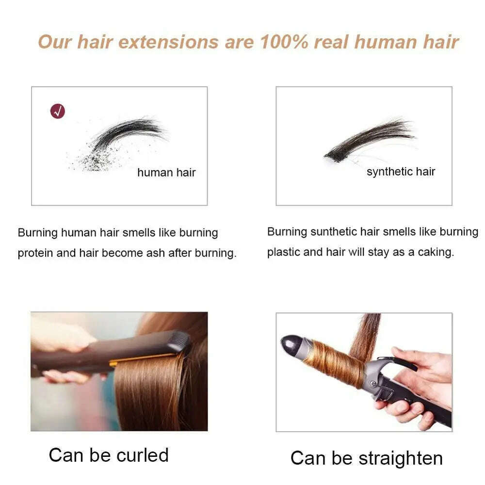 KIMLUD, Ugeat U Tip Hair Extension Human Hair 1g/s Nail U Tip Hair For Women 14-24" Pre Bonded Hair Extensions 50g/100g Keratin Tip Hair, KIMLUD Womens Clothes