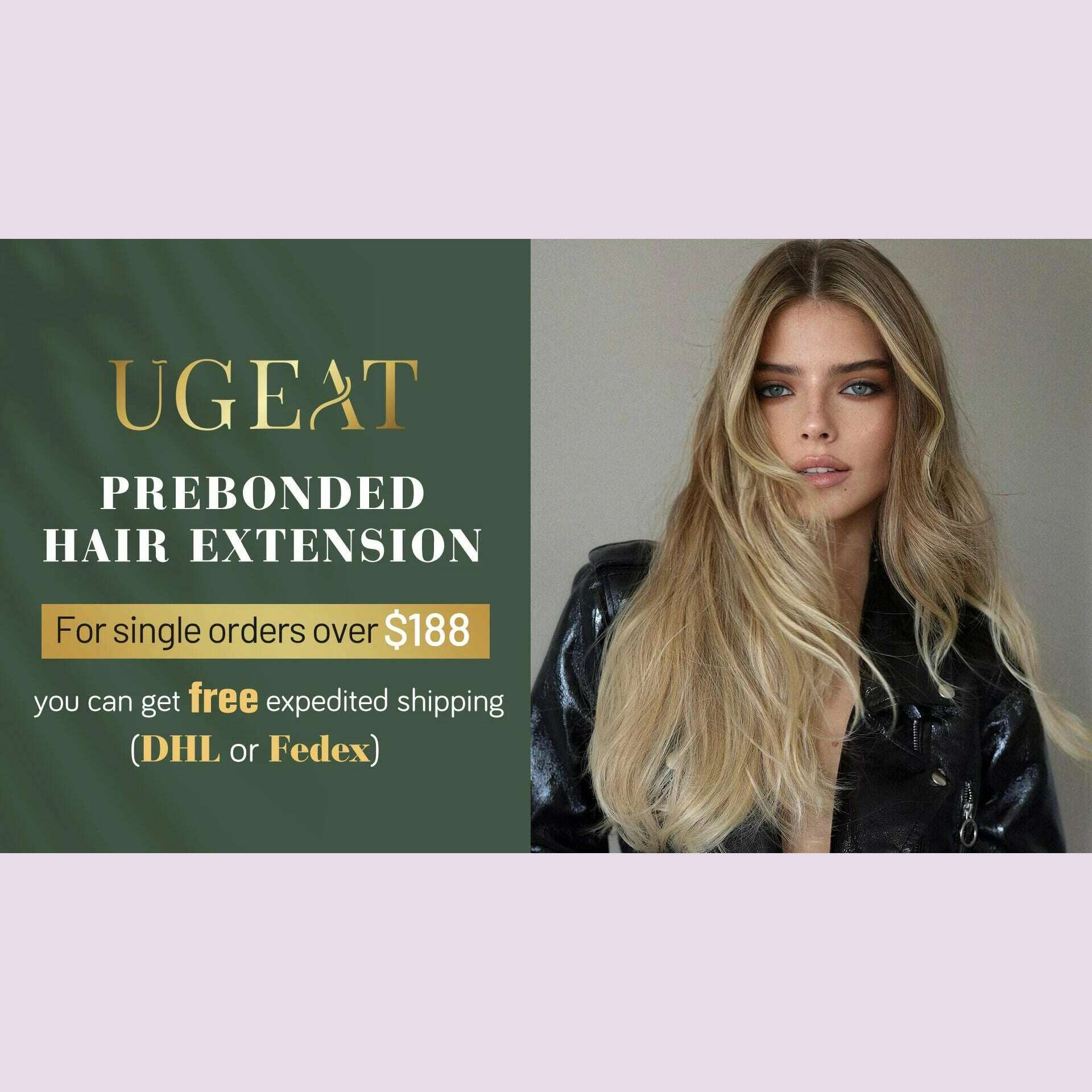 KIMLUD, Ugeat U Tip Hair Extension Human Hair 1g/s Nail U Tip Hair For Women 14-24" Pre Bonded Hair Extensions 50g/100g Keratin Tip Hair, KIMLUD Womens Clothes