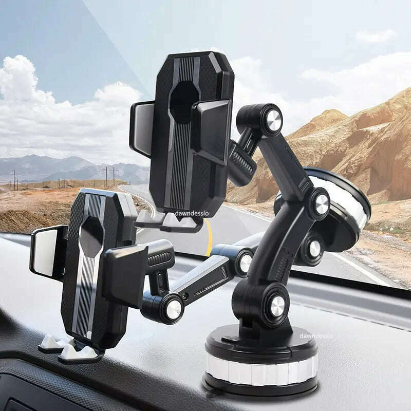 Universal Large Truck Extended Suction Cup Type Car Holder Fixed Shockproof Mobile Phone Stand Big Joint GPS Navigation Holder - KIMLUD