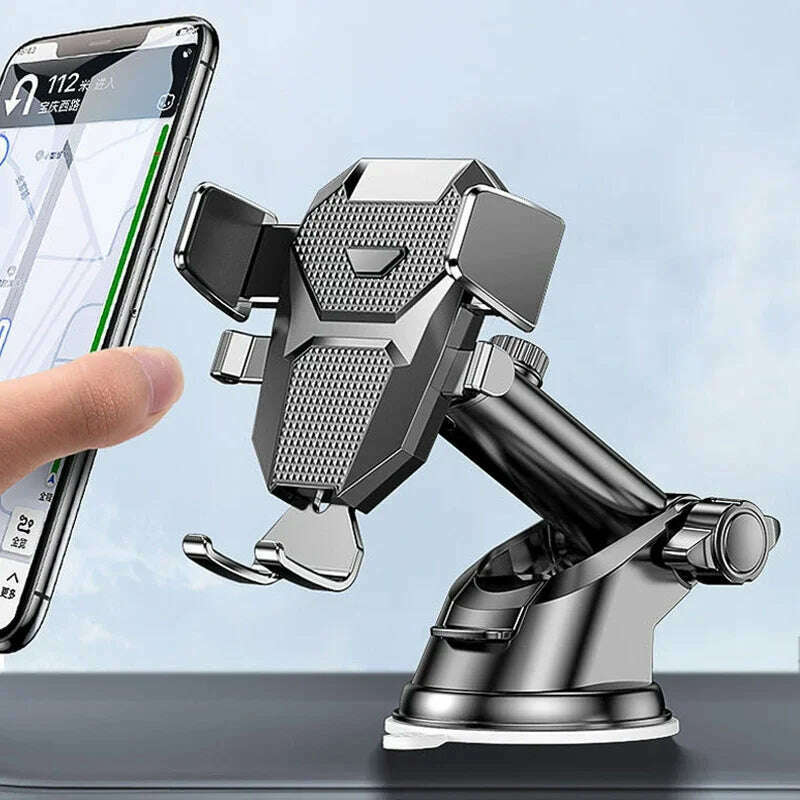 Universal Sucker Car Phone Holder 360° Windshield Car Dashboard Mobile Cell Support Bracket for 4.0-7 Inch Smartphones Worldmuma - KIMLUD