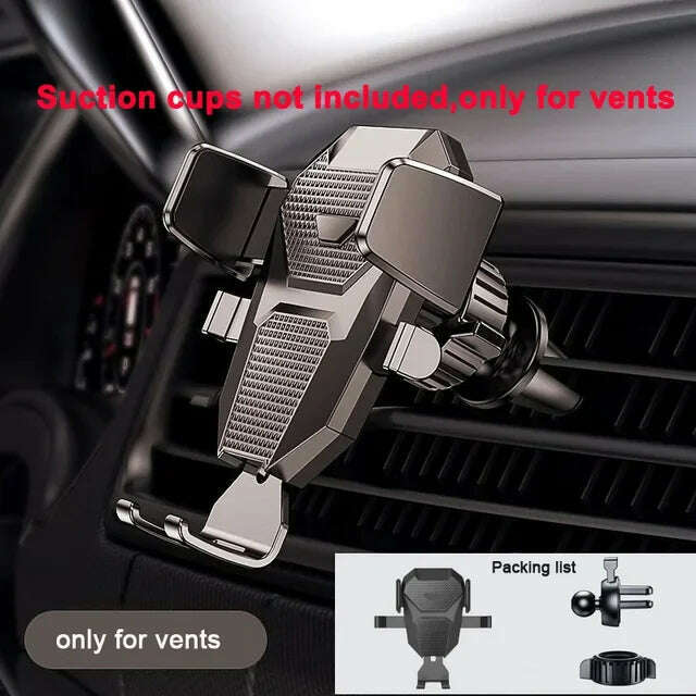 Universal Sucker Car Phone Holder 360° Windshield Car Dashboard Mobile Cell Support Bracket for 4.0-7 Inch Smartphones Worldmuma - KIMLUD