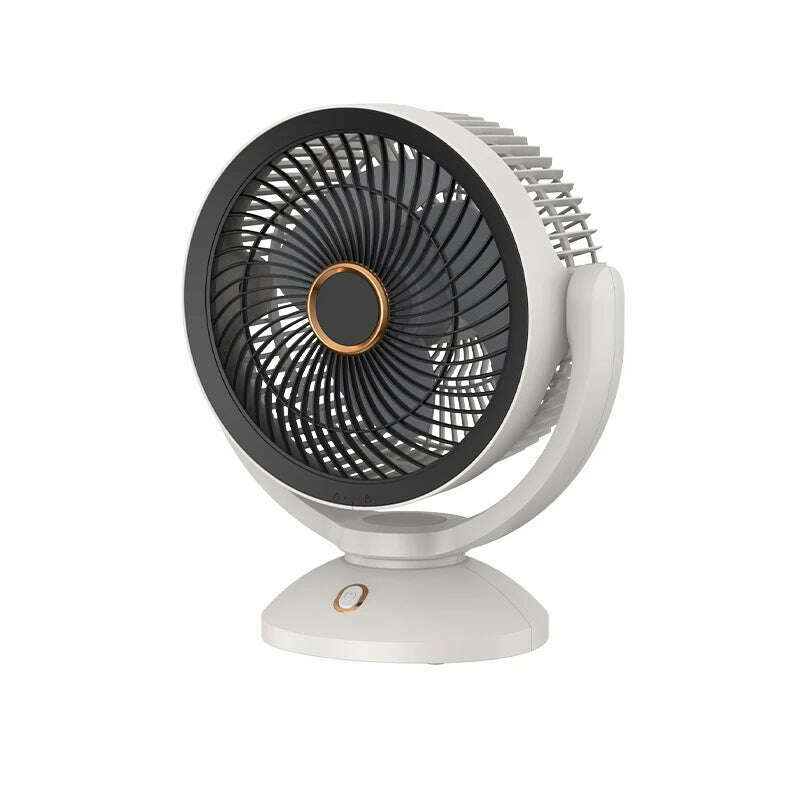 KIMLUD, USB Air Circulation Electric Fan Non Rechargeable Table Desktop Portable Wall Mounted 360 Degree Rotation with Light for Home, USB Connect, KIMLUD APPAREL - Womens Clothes