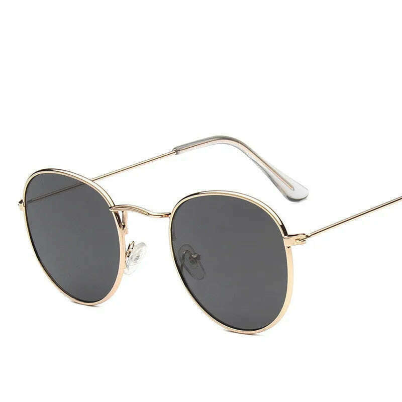 KIMLUD, Vintage Alloy Women Sunglasses Luxury Brand Designer Classic Small Frame Driving Mirror Eyewear Oculos De Sol Masculino, KIMLUD Womens Clothes