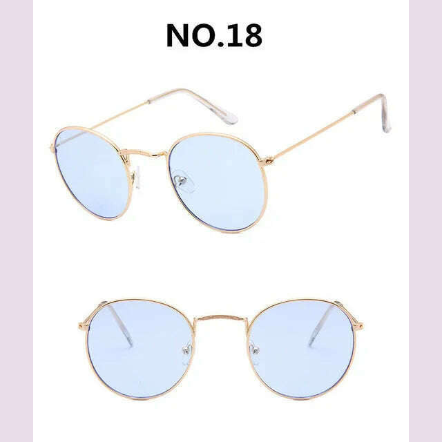 KIMLUD, Vintage Alloy Women Sunglasses Luxury Brand Designer Classic Small Frame Driving Mirror Eyewear Oculos De Sol Masculino, KIMLUD Womens Clothes