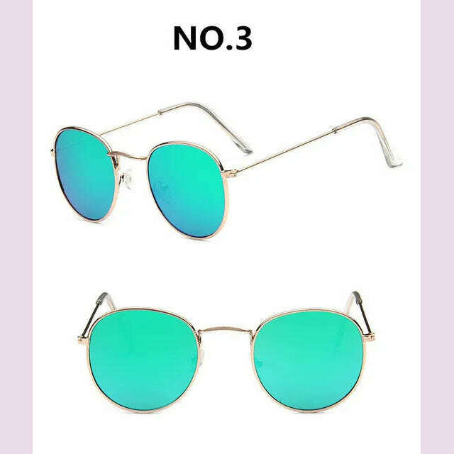 KIMLUD, Vintage Alloy Women Sunglasses Luxury Brand Designer Classic Small Frame Driving Mirror Eyewear Oculos De Sol Masculino, KIMLUD Womens Clothes