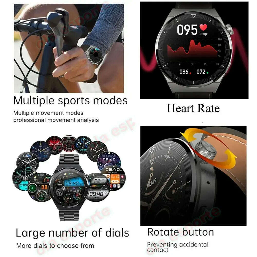 KIMLUD, Watch 4 Pro Smart Watch for Men Women Gift 2024 New in Sport SmartWatch Ultimate Design Bluetooth Phone Call WristWatch GPS Band, KIMLUD Womens Clothes