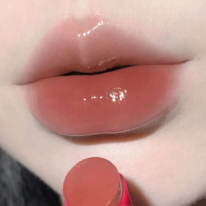 KIMLUD, Waterproof Jelly Solid Lipstick Pen Mirror Watergloss Lip Glaze Moisturizing Sexy Lip Plumper Long-lasting Lips Makeup Cosmetic, 07, KIMLUD APPAREL - Womens Clothes