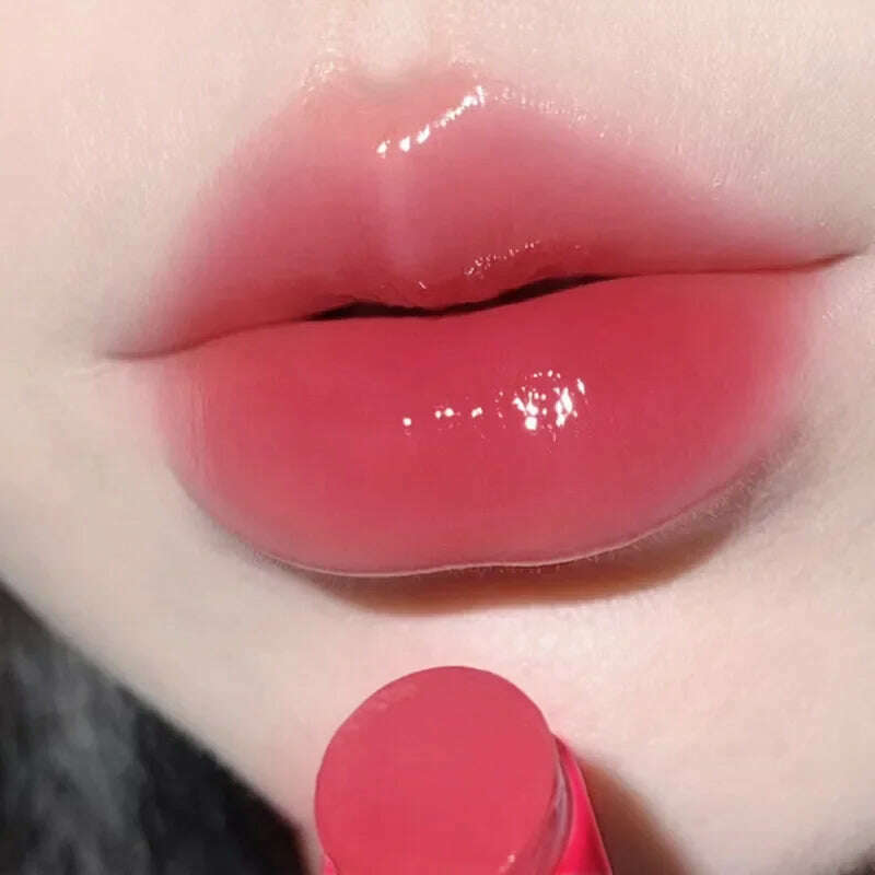 KIMLUD, Waterproof Jelly Solid Lipstick Pen Mirror Watergloss Lip Glaze Moisturizing Sexy Lip Plumper Long-lasting Lips Makeup Cosmetic, 08, KIMLUD APPAREL - Womens Clothes