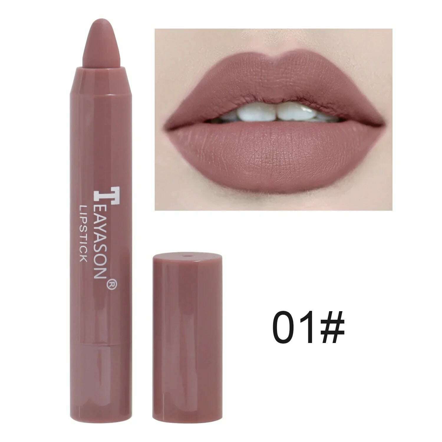 KIMLUD, Waterproof Lipliner Pencil Matte Velvet Lip Liner Pen Outline Lip Shape Lipstick Pen Long Lasting Non-stick Cup Makeup Cosmetics, 01, KIMLUD APPAREL - Womens Clothes