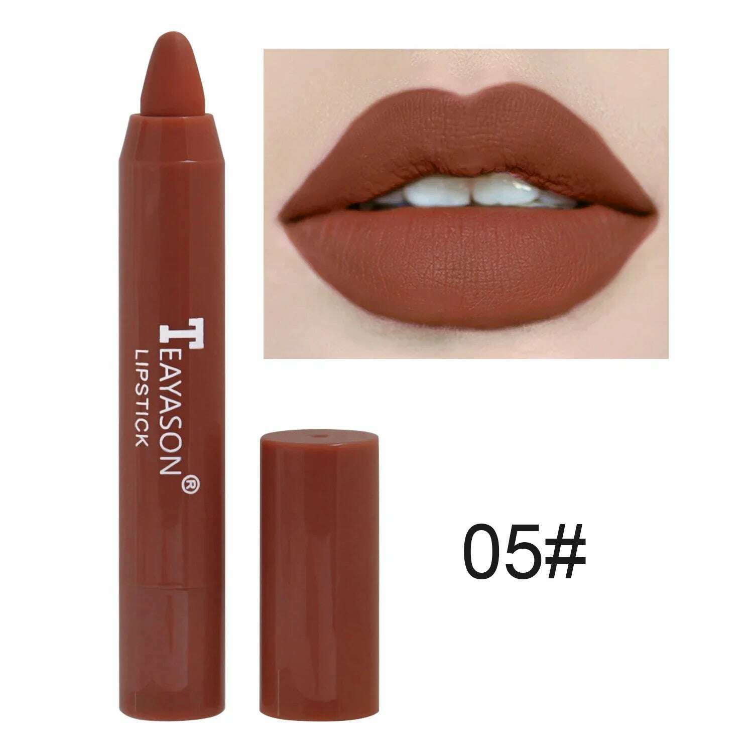 KIMLUD, Waterproof Lipliner Pencil Matte Velvet Lip Liner Pen Outline Lip Shape Lipstick Pen Long Lasting Non-stick Cup Makeup Cosmetics, 05, KIMLUD APPAREL - Womens Clothes