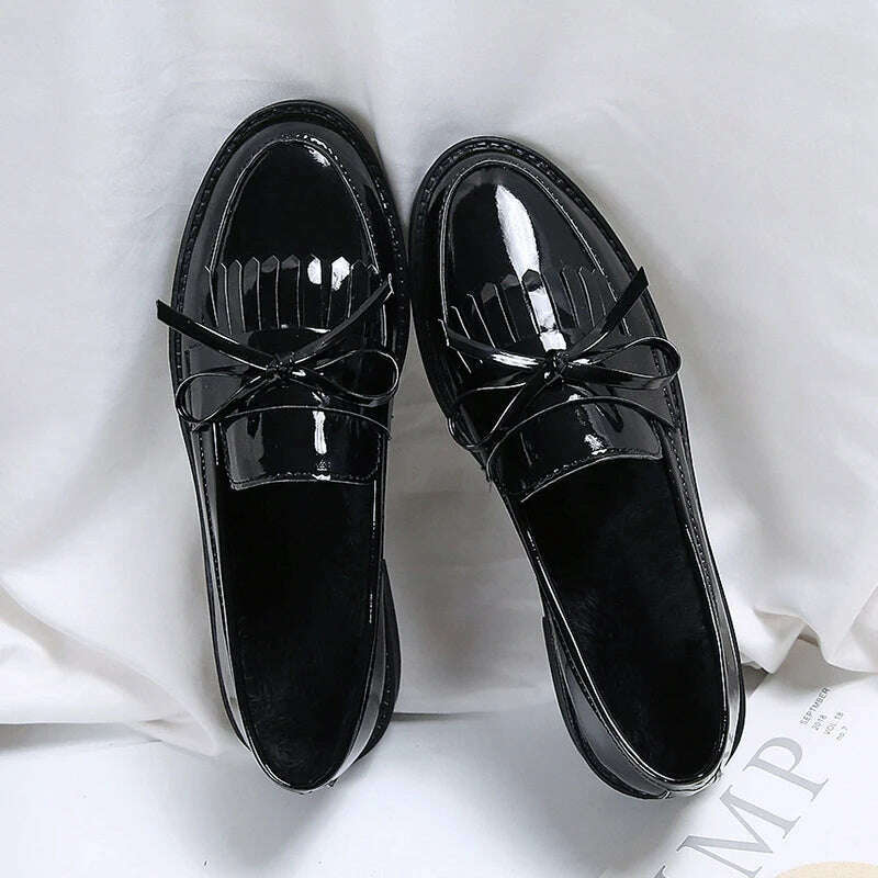 KIMLUD, Women&#39;s Flats spring summer shoes woman sandalias2022 slides shoes designer Loafers Patent Leather Low Heels Oxford sport Shoe, KIMLUD Womens Clothes