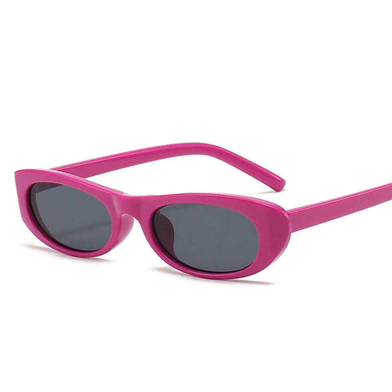KIMLUD, Women's Retro Oval Sunglasses Black Small Frame Fashion Brand Trendy Hot Points Sun Glasses Ladies Star Shades UV400 Eyewear, KIMLUD Womens Clothes