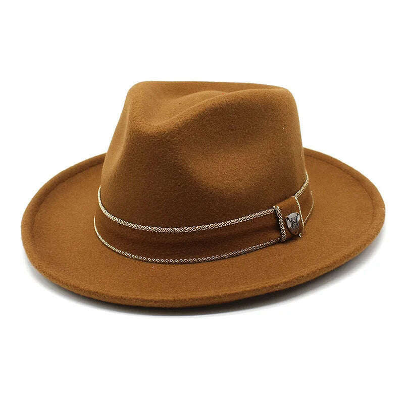 KIMLUD, wool fedora for women men fedoras lady hat two toned felt church hat unisex  bowknot  jazz hat for men and women wholesale price, 15 / 55-58cm, KIMLUD APPAREL - Womens Clothes