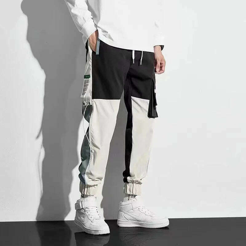 KIMLUD, Work pants for men's summer new Korean style fashionable casual pants, 716--COOL-BLACK / L, KIMLUD APPAREL - Womens Clothes