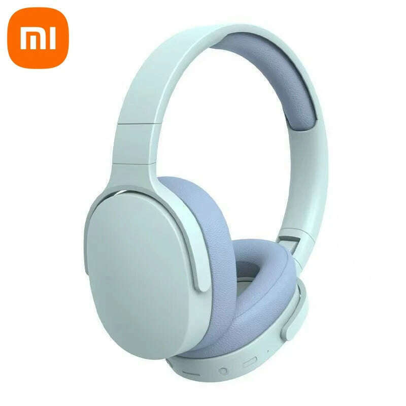 KIMLUD, Xiaomi Wireless Headphones P2961 Bluetooth 5.3 Over-ear Earphone For Samsung iPhone Stereo Hifi Headset Game Earbuds With Mic, Blue, KIMLUD APPAREL - Womens Clothes