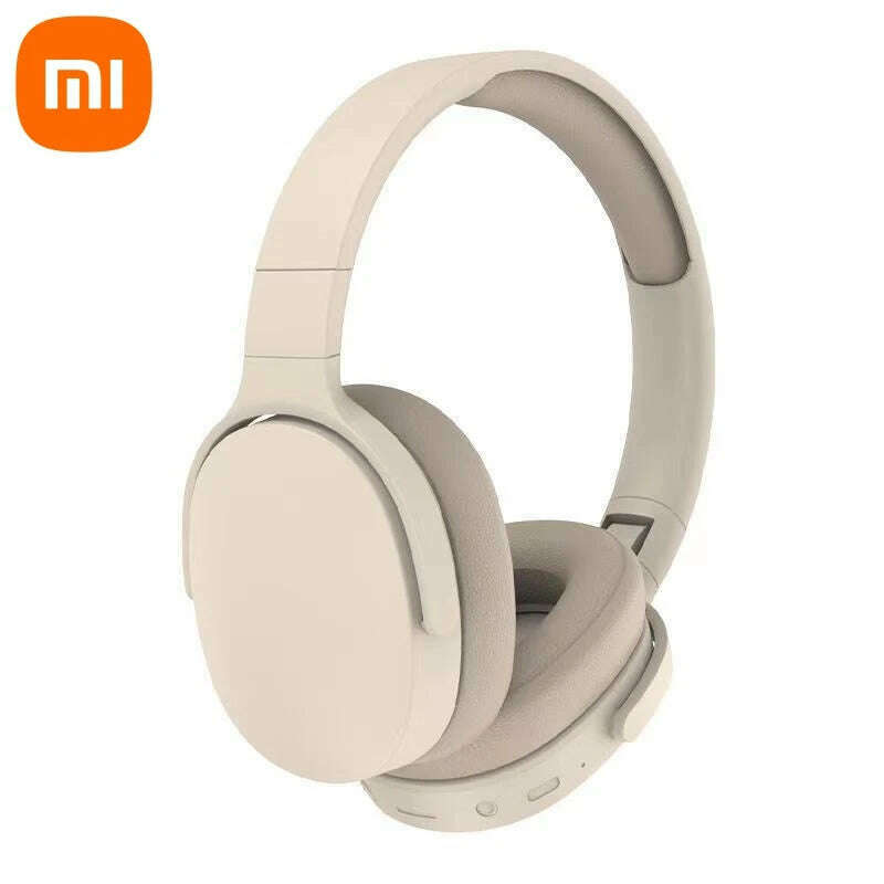 KIMLUD, Xiaomi Wireless Headphones P2961 Bluetooth 5.3 Over-ear Earphone For Samsung iPhone Stereo Hifi Headset Game Earbuds With Mic, Khaki, KIMLUD APPAREL - Womens Clothes