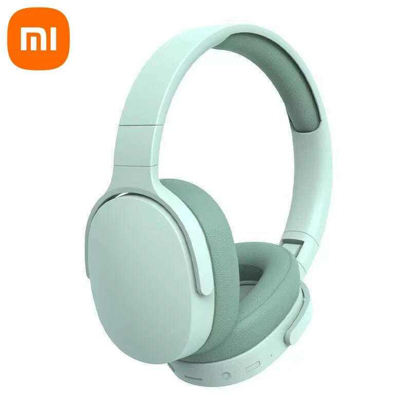 KIMLUD, Xiaomi Wireless Headphones P2961 Bluetooth 5.3 Over-ear Earphone For Samsung iPhone Stereo Hifi Headset Game Earbuds With Mic, Green, KIMLUD APPAREL - Womens Clothes