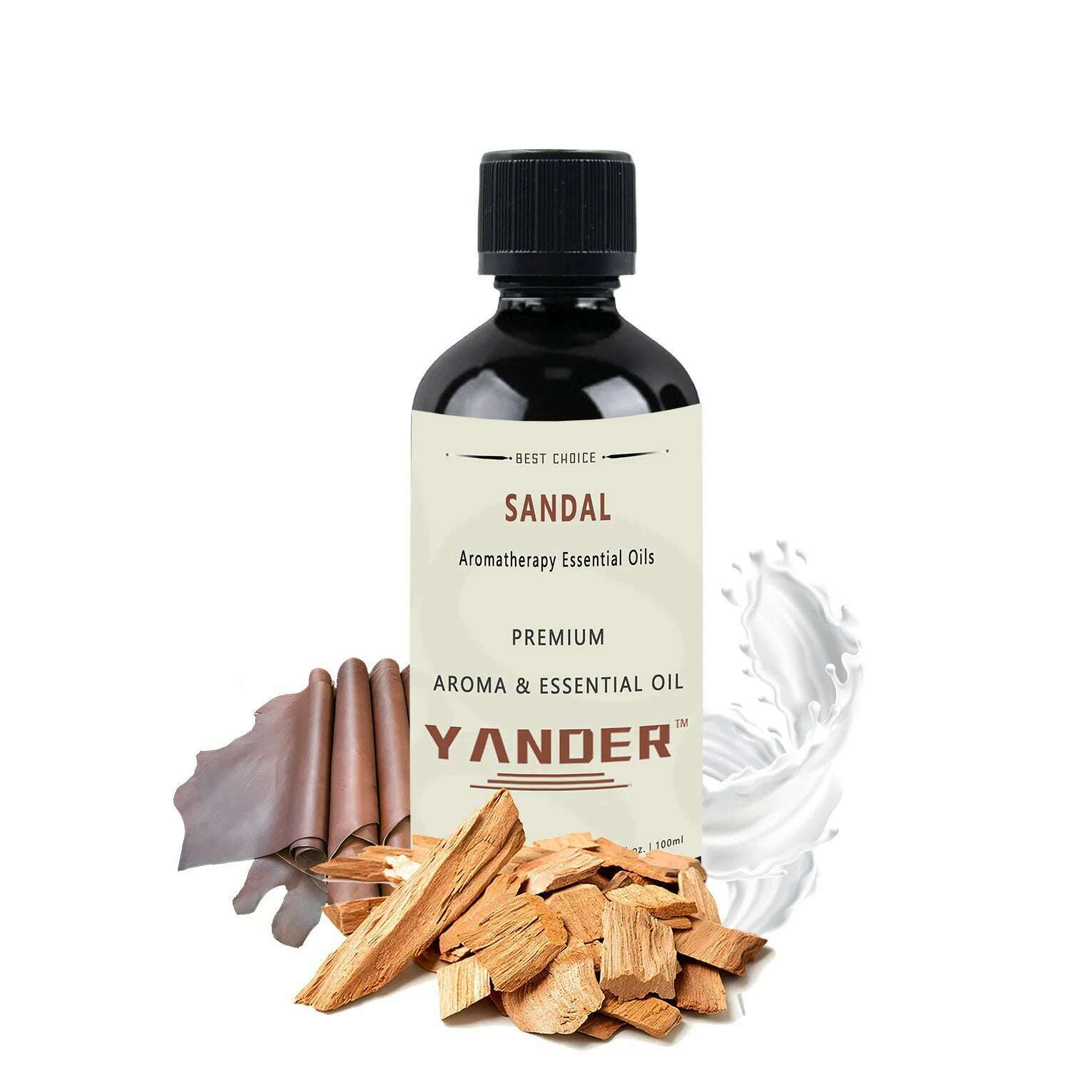 KIMLUD, YANDER 100ml Sandalwood Essential Oil Aromatic Woody Fragrance Oil Santalwood Amber Leather No.33 Unisex Eau De Parfum Santal Pe, 100ml / Essential Oil, KIMLUD APPAREL - Womens Clothes