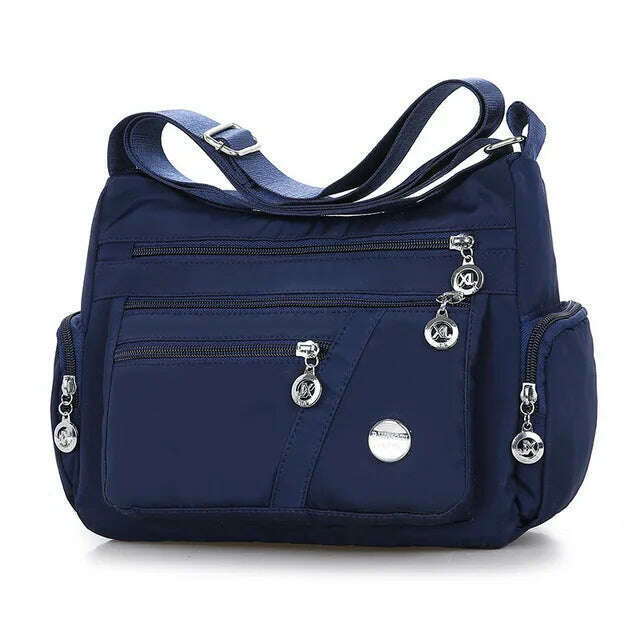 KIMLUD, Yogodlns Fashion Women Shoulder Messenger Bag Waterproof Nylon Oxford Crossbody Bag Handbags Large Capacity Travel Bags Purse, blue, KIMLUD APPAREL - Womens Clothes