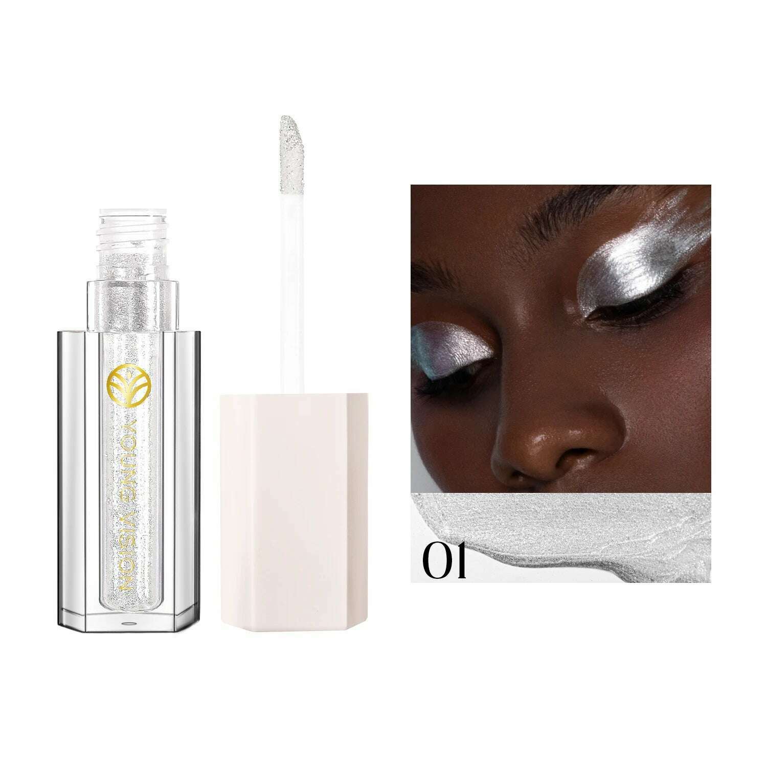 YOUNG VISION 12 Color Shining eye shadow Pearl Polarization Brightening Liquid eye shadow Liquid - KIMLUD