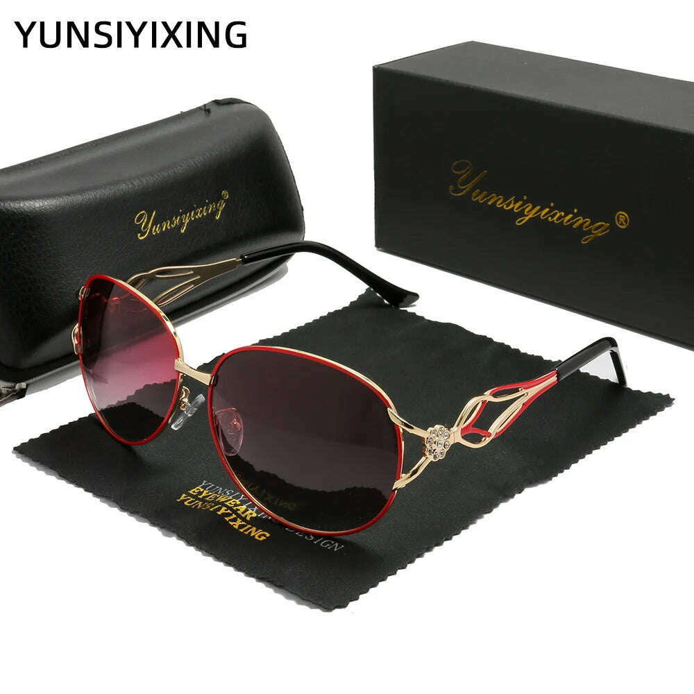KIMLUD, YSYX Polarized Sunglasses Women Brand Butterfly Sun Glasses Luxury UV400 Driving Woman Fashion Eyewear Lunettes De oleil 2023, KIMLUD Womens Clothes